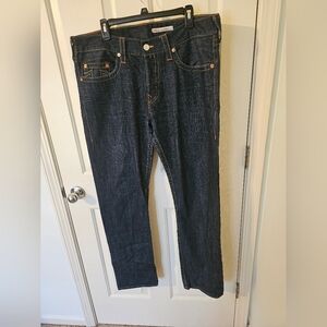 True Religion Originals Straight Jean Dark Blue Like New Condition Size 38/34